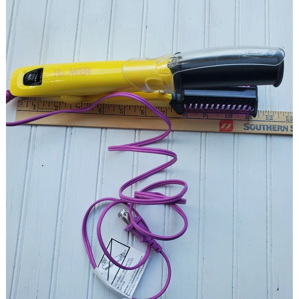Flower Beauty InStyler Ionic Pro Rotating Iron Yellow Purple FLISE-01 00707